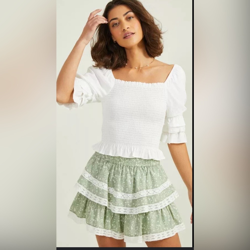 Kristina Floral Lace Shorts
